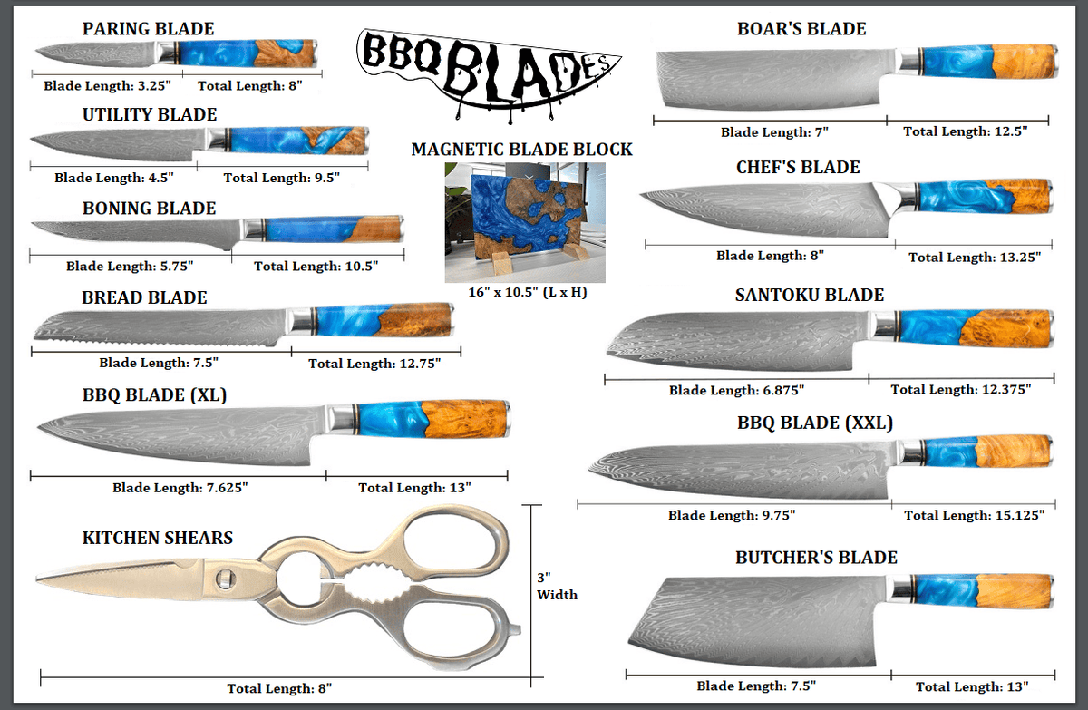 BBQ Blades™ Deluxe Cutlery Set | BBQBoards