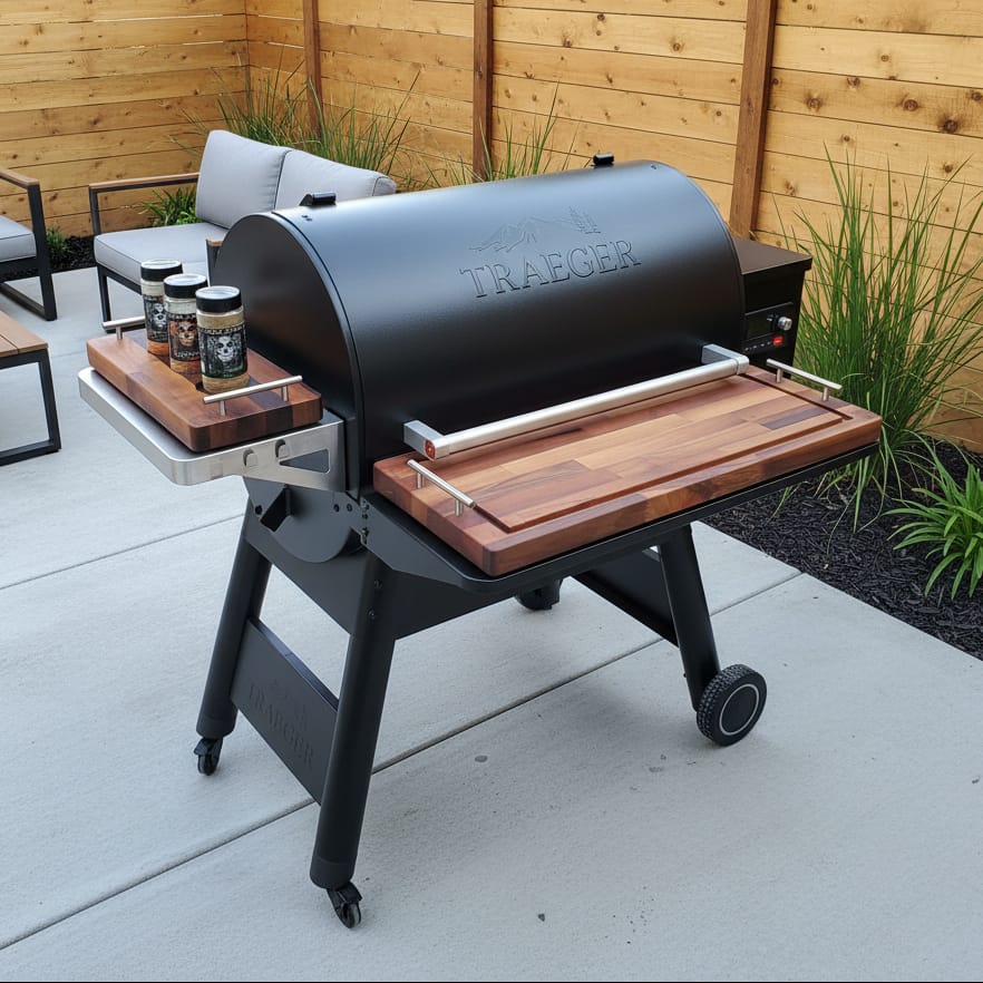 BBQ Boards™ for Traeger Ironwood 885 - Front & Side Boards (Sold As A Pair) | BBQBoards