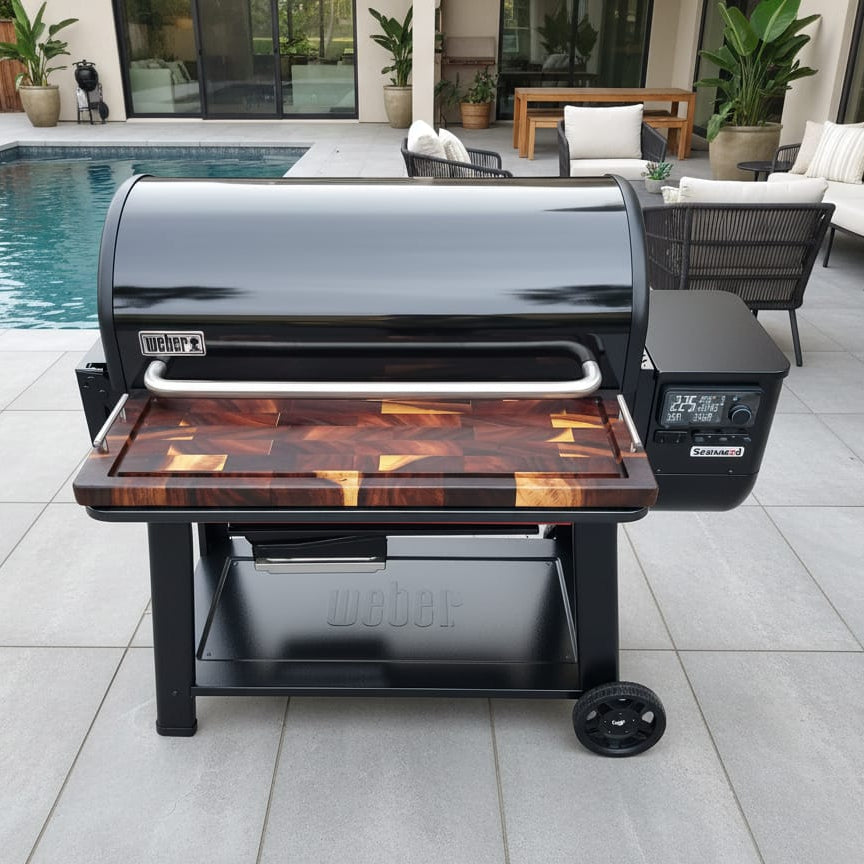 BBQ Boards™ for Weber Searwood XL 600 - Front Board | BBQBoards
