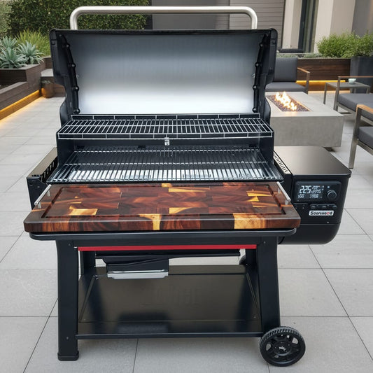 BBQ Boards™ for Weber Searwood XL 600 - Front Board | BBQBoards