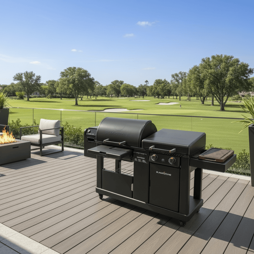 BBQ Boards™ for Blackstone Pellet Grill Combo - Front or Side Board | BBQBoards