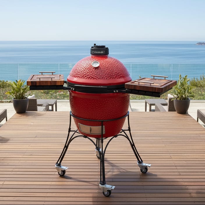 BBQ Boards™ for Kamado Joe Classic Joe I - Side Boards (Sold As A Matching Pair) | BBQBoards