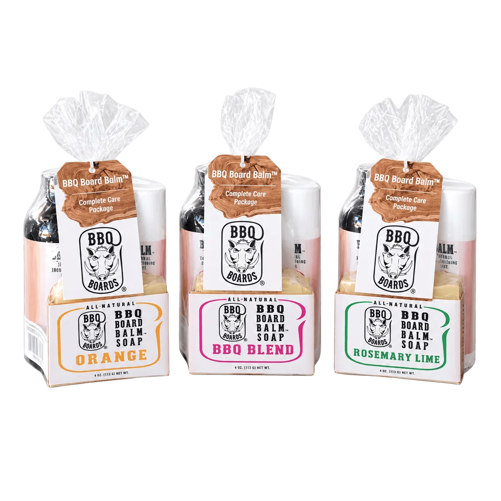 BBQ Board Balm™ Complete Care Package (Wax, Oil, Soap & Lint Free Cloth) | BBQBoards