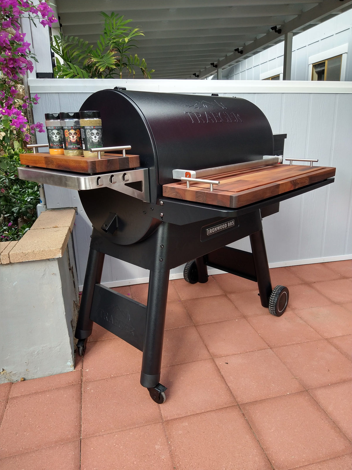BBQ Boards™ for Traeger Ironwood 885 - Front & Side Boards (Sold As A Pair) | BBQBoards
