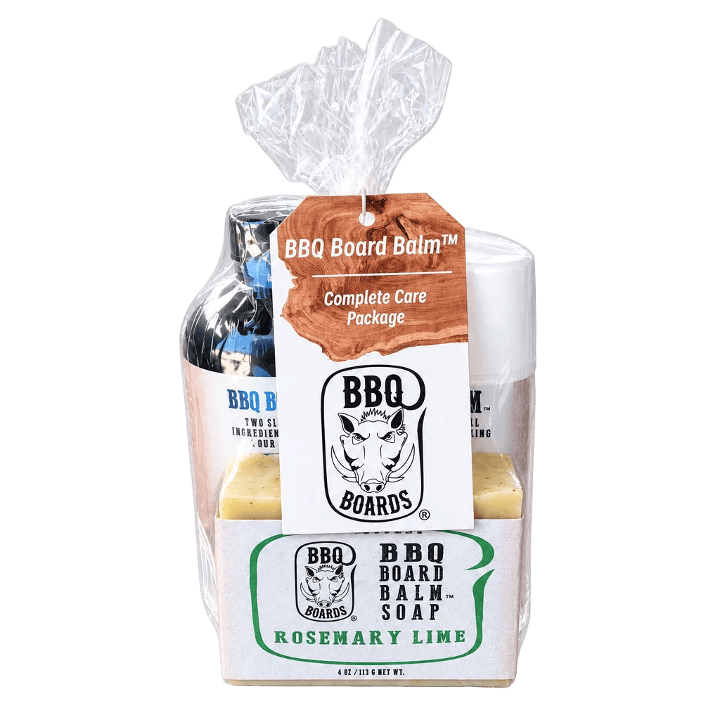 BBQ Board Balm™ Complete Care Package (Wax, Oil, Soap & Lint Free Cloth) | BBQBoards