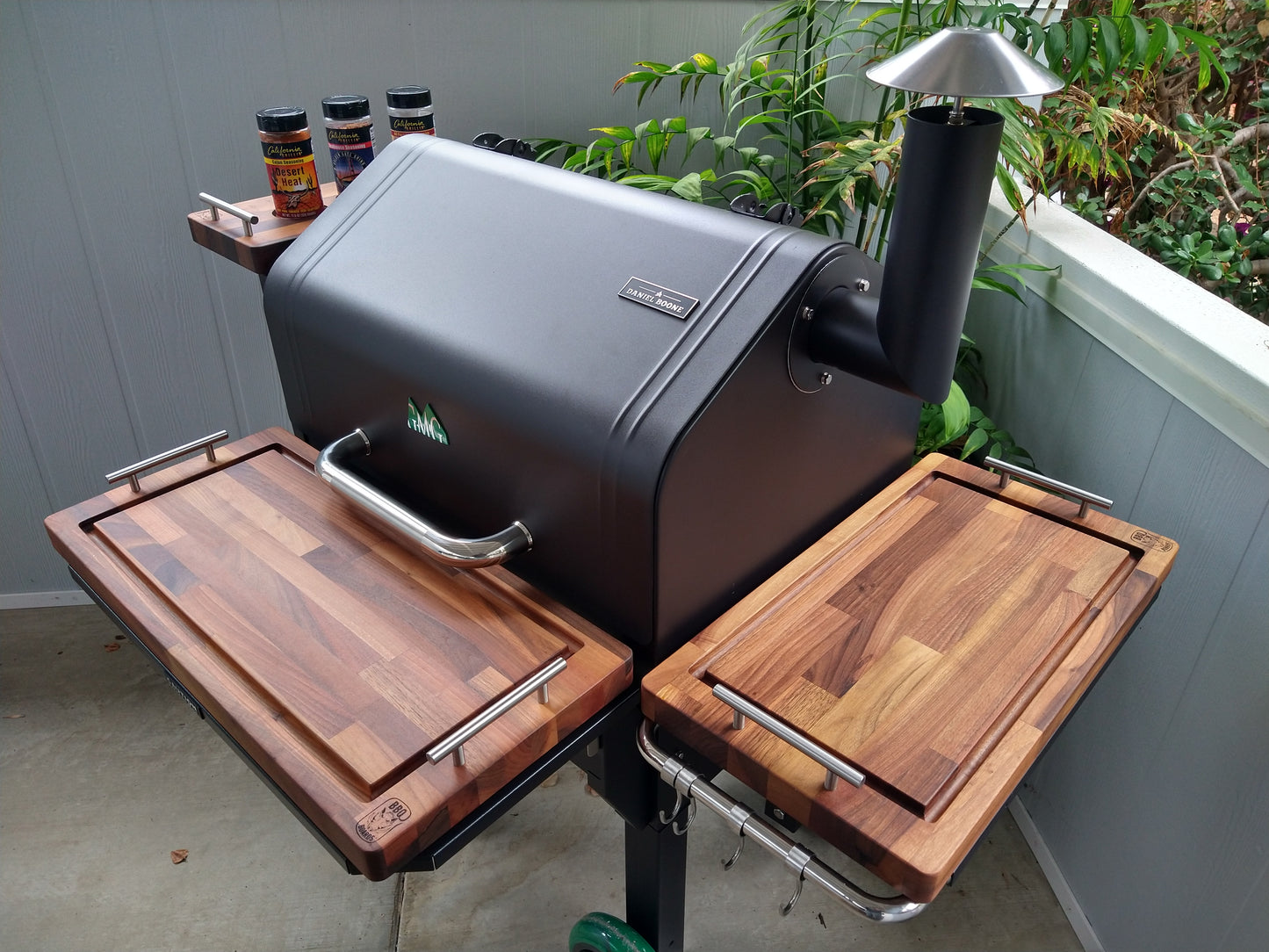 BBQ Boards™ for GMG Daniel Boone/Ledge - Front, Side & Pellet Bin Boards (Sold As Set of Three)